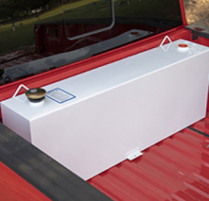 Truck bed with tool box